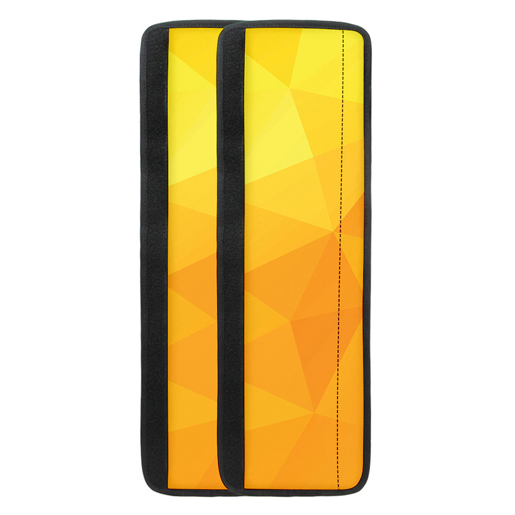Yellow Polygonal Geometric Print Refrigerator Handle Covers