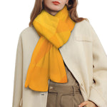 Yellow Polygonal Geometric Print Scarf