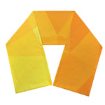 Yellow Polygonal Geometric Print Scarf