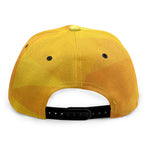 Yellow Polygonal Geometric Print Snapback Cap