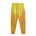 Yellow Polygonal Geometric Print Sweatpants