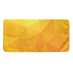 Yellow Polygonal Geometric Print Towel
