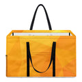 Yellow Polygonal Geometric Print Utility Tote Bag