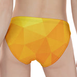 Yellow Polygonal Geometric Print Women's Panties