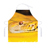 Yellow Python Snake Print Adjustable Apron