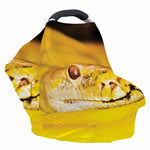 Yellow Python Snake Print Baby Seat Cover