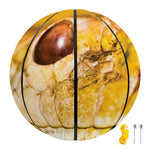 Yellow Python Snake Print Basketball