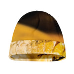 Yellow Python Snake Print Beanie