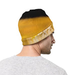 Yellow Python Snake Print Beanie
