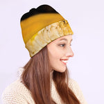 Yellow Python Snake Print Beanie