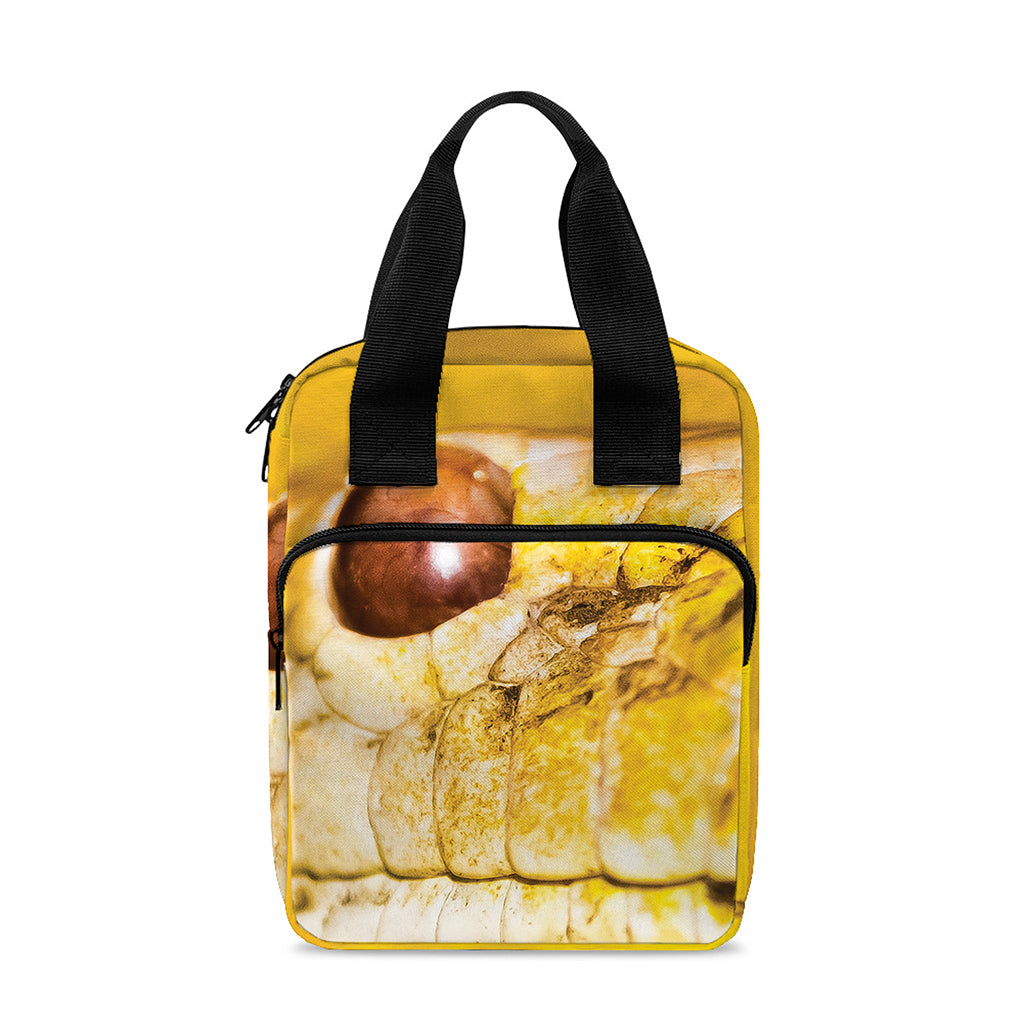 Yellow Python Snake Print Bible Tote Bag