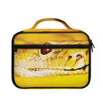 Yellow Python Snake Print Briefcase Bible Bag