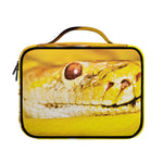 Yellow Python Snake Print Briefcase Bible Bag