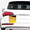 Yellow Python Snake Print Car Sticker