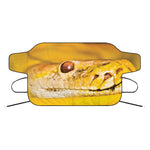 Yellow Python Snake Print Car Windshield Snow Cover