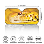 Yellow Python Snake Print Car Windshield Sun Shade