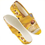 Yellow Python Snake Print Casual Shoes