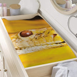 Yellow Python Snake Print Changing Pad Cover