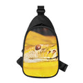 Yellow Python Snake Print Sling Bag