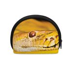 Yellow Python Snake Print Coin Purse