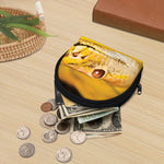 Yellow Python Snake Print Coin Purse