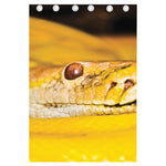 Yellow Python Snake Print Curtain