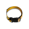 Yellow Python Snake Print Dog Collar