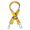 Yellow Python Snake Print Dog Seat Belt