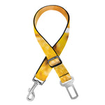 Yellow Python Snake Print Dog Seat Belt