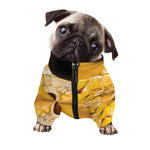 Yellow Python Snake Print Dog Zip Up Jacket