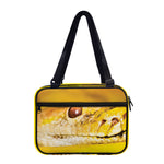 Yellow Python Snake Print Double Strap Bible Bag