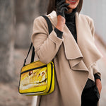 Yellow Python Snake Print Double Strap Bible Bag