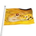 Yellow Python Snake Print Flag