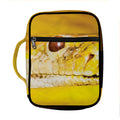 Yellow Python Snake Print Front Pocket Bible Bag