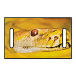 Yellow Python Snake Print Golf Cart Seat Cover