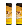 Yellow Python Snake Print Handle Covers