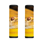 Yellow Python Snake Print Handle Covers