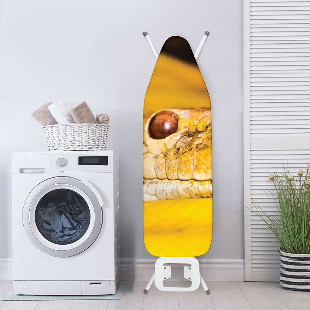 Yellow Python Snake Print Ironing Board Cover