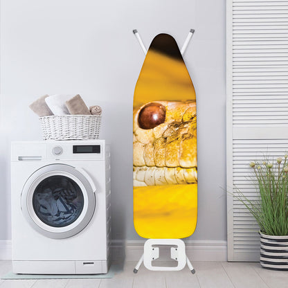 Yellow Python Snake Print Ironing Board Cover