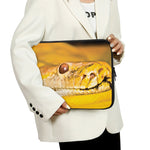 Yellow Python Snake Print Laptop Sleeve
