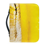 Yellow Python Snake Print Leather Bible Cover