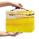 Yellow Python Snake Print Leather Bible Cover