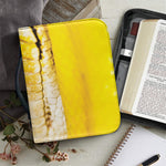 Yellow Python Snake Print Leather Bible Cover