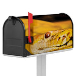 Yellow Python Snake Print Mailbox Cover
