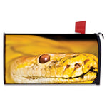 Yellow Python Snake Print Mailbox Cover