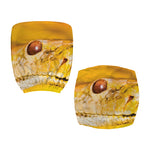 Yellow Python Snake Print Office Chair Cover