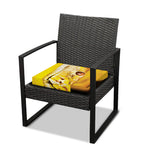 Yellow Python Snake Print Outdoor Seat Cushion Cover