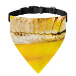 Yellow Python Snake Print Over The Collar Dog Bandana