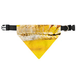 Yellow Python Snake Print Over The Collar Dog Bandana
