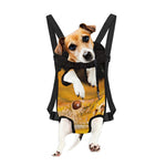 Yellow Python Snake Print Pet Carrier Backpack